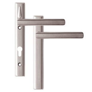 LOXTA Stealth Double Locking Lever Handle (Blank External) - 122mm 92PZ - Polished Silver