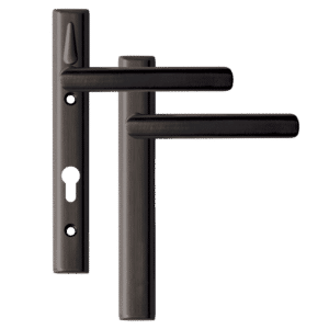 LOXTA Stealth Double Locking Lever Handle (Blank External) - 122mm 92PZ - Polished Black