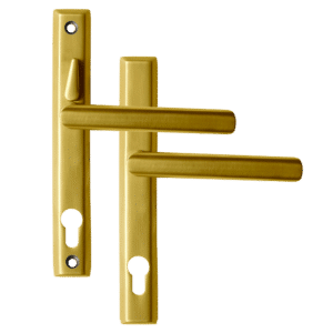 LOXTA Stealth Lever Handle (Euro External) - 211mm 92PZ - Double Locking Polished Gold