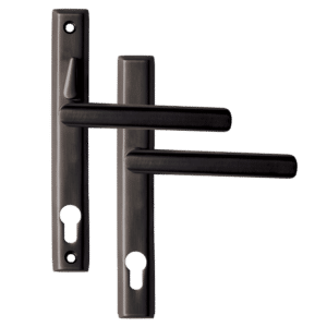 LOXTA Stealth Lever Handle (Euro External) - 211mm 92PZ - Double Locking Polished Black