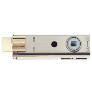 UNION Fastlatch Bathroom Privacy Tubular Latch Deadbolt - 73mm Polished Brass Deadbolt