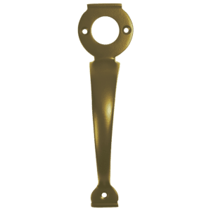 A PERRY Solid Brass Long Throw Lock Gate Handle - Polished Brass