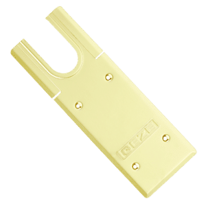 GEZE TS550 Cover Plate for Floor Spring - Polished Brass