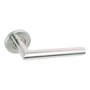 BRITON Mitred Lever on Rose with Round Bar - Mitred 4204.19.SS