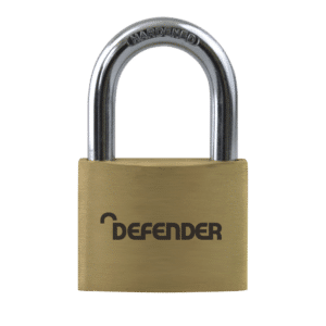 DEFENDER Brass Open Shackle Padlock - 20mm KD