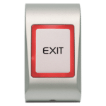 VIDEX MiAccess Touch Sensitive Red/Green Exit Button - Silver