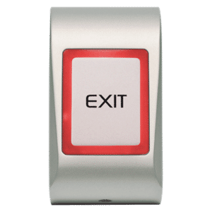 VIDEX MiAccess Touch Sensitive Red/Green Exit Button - Silver
