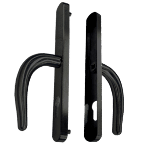 FULLEX Nanocoast Plate Mounted Lever Handle Furniture - Black