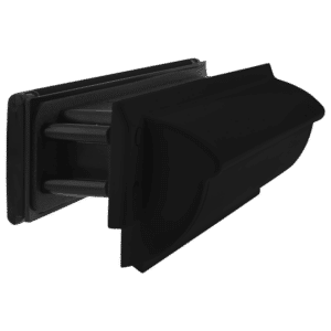 TROJAN TS008 Unicorn Letter Plate - Black & Black