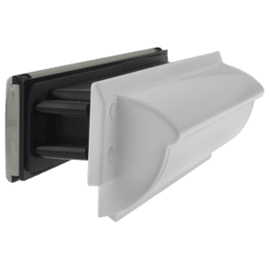 TROJAN TS008 Unicorn Letter Plate - Stainless Steel & White