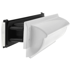 TROJAN TS008 Unicorn Letter Plate - White & White