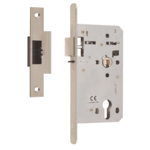 UNION 60mm HD72 DIN Standard Deadlocking Mortice Nightlatch - Radius