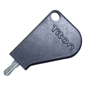 TITON Key To Suit Titon Select Standard Espag Handles With Black Plastic Head - Black Plastic Head