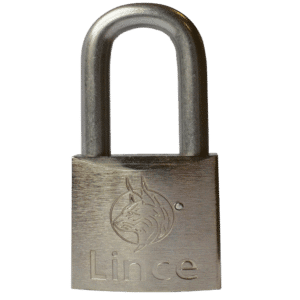 LINCE Nautic Brass Body Corrosion Resistant Long Shackle Padlock - 45mm