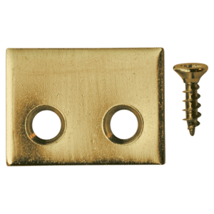 BRAMAH ROLA Sash Window Stop Plate - Pack of 10 - PB 10 Plates & 20 Screws