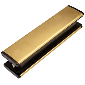 Trojan 38mm - 78mm Letter Plate - Brushed Gold & Black