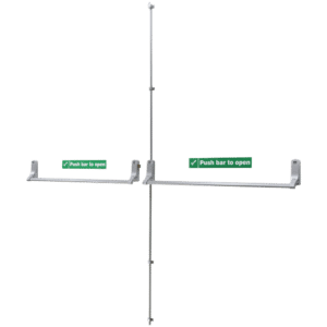 UNION ExiSAFE Panic Bolt Set To Suit Rebated Double Doors - To Suit Metal Doors
