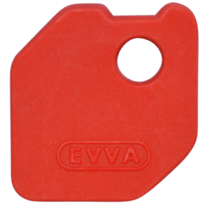 EVVA EPS Coloured Key Caps - Red 0043522574