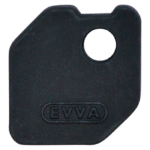 EVVA EPS Coloured Key Caps  - Black 0043522582
