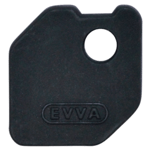 EVVA EPS Coloured Key Caps - Black 0043522582