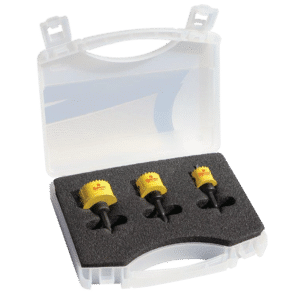 STARRETT 3 Piece Smooth Cut Hole Saw Kit - 20mm, 25mm, 32mm