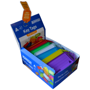 KEVRON ID35 Big Tags Box of 30 Assorted Colours - Box of 30 assorted colours