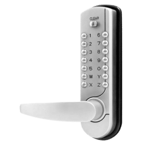 LOCKEY 7100 Lever Handle Digital Lock With Easy Code & 60mm Deadlatch - With 60mm deadlatch
