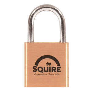 SQUIRE Lion Range Brass Open Shackle Padlocks - 25mm KD Visi