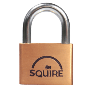 SQUIRE Lion Range Brass Open Shackle Padlocks - 60mm KD Visi
