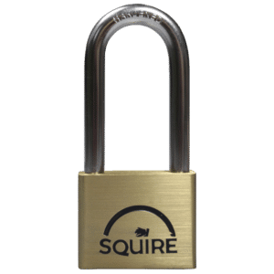 SQUIRE Lion Range Brass Long Shackle Padlocks - KEY NO. 24342 LN4/2.5 KA1