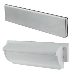 TROJAN Unicorn TS008 FD30 Letterplate - Chrome