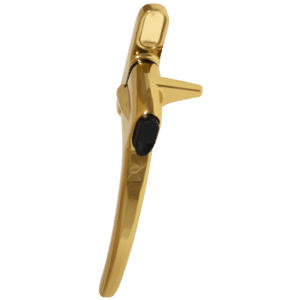 ERA Charisma Inline Cockspur Non Locking Espag Handle - 21mm LH Non Locking Polished Gold