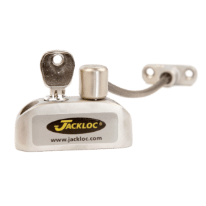 JACKLOC Pro-5 Lockable Cable Window Lock - Satin Chrome