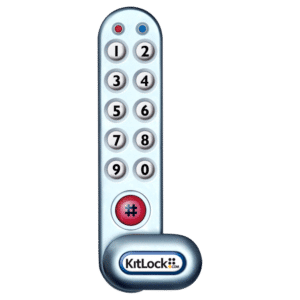 CODELOCKS KitLock KL1000 Battery Operated Digital Cabinet Lock With Slam Latch - KL1000 With Slam Latch
