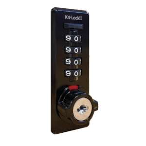 CODELOCKS KitLock KL20 Vertical Mechanical Combination Lock With Auto Scramble - KL20 Black
