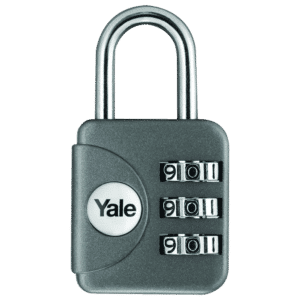 YALE YP1 Open Shackle Combination Padlock - Grey
