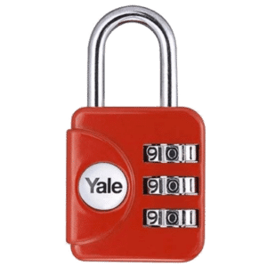 YALE YP1 Open Shackle Combination Padlock - Red