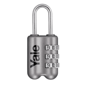 YALE YP2 Open Shackle Combination Padlock - Grey