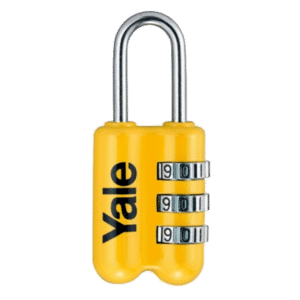 YALE YP2 Open Shackle Combination Padlock - Yellow