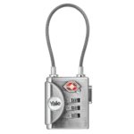 YALE YTP3 TSA Soft Shackle Combination Padlock - Silver