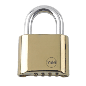 YALE Y126 50mm Brass Combination Padlock - Brass