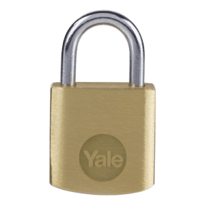YALE Y110B Brass Open Shackle Padlock - 30mm Single Keyed To Differ