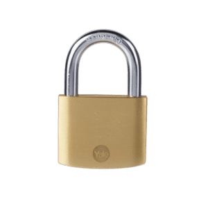 YALE Y110B Brass Open Shackle Padlock - 50mm Single Keyed To Differ