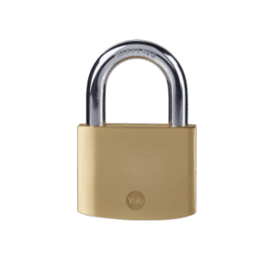 YALE Y110B Brass Open Shackle Padlock - 60mm Single Keyed To Differ
