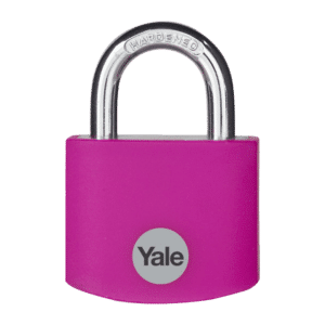 YALE YE3B Aluminium Open Shackle Padlock - Pink