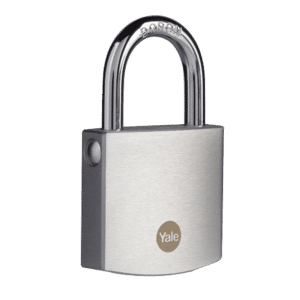 YALE Y120B Brass Padlock With Chrome Finish - 50mm