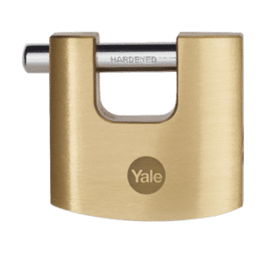 YALE 114B Brass Shutter Padlock - 70mm