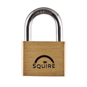SQUIRE Lion Brass Open Shackle Padlock with Stainless Steel Shackle - 50mm