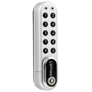CODELOCKS Kitlock KL1000 G3 Battery Operated Digital Cabinet Lock - Silver