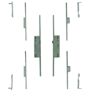 FULLEX Crimebeater Direct Fit Double Door Set 45/92 Latch & Deadbolt 2 Hook - Split Spindle - 45/92 Double door set